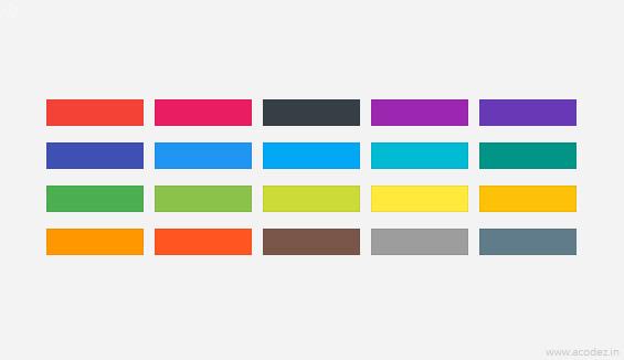 Components of Material Design - Colors