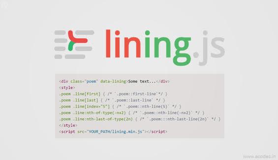 Typographic Tools - LiningJS