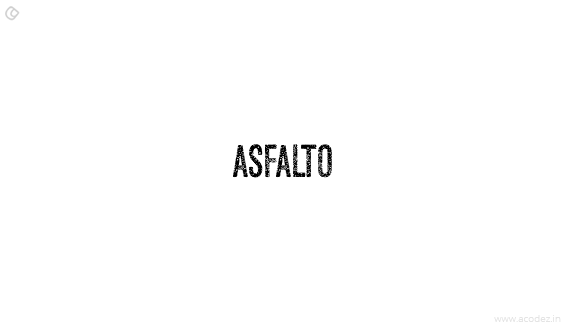 Asfalto - Free Fonts for Professional Web Design