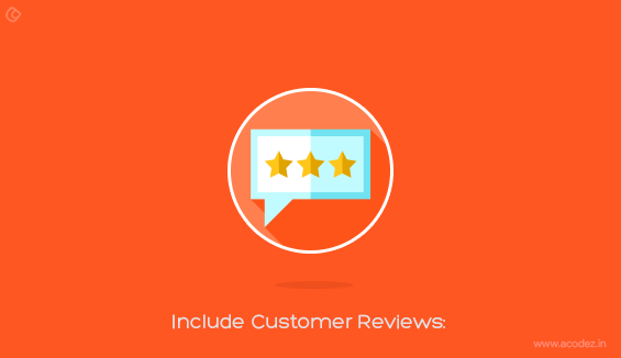 Include Customer Reviews