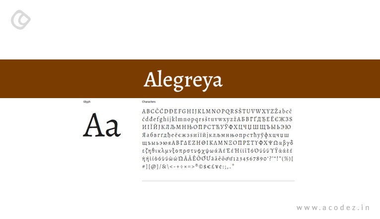 alegreya