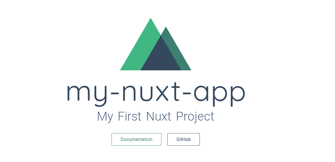 plain Nuxt project